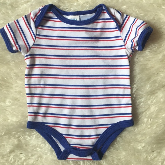 red white and blue onesie